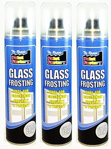 3 x 250ml Glass Frosting White Paint Spray Window Privacy Security Kitchen Bath pajee TM