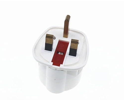 ampTECH EU to UK Plug Adapter 1 Pack 13A Schuko European Europe Euro Visitors to UK Socket Converter Travel Adaptor From Spain France Italy Germany Netherland Turkey Type C E F