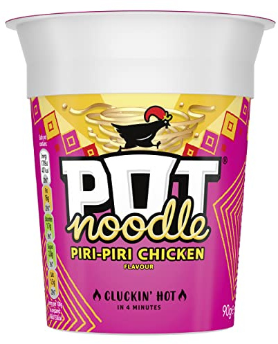 Pot Noodle Piri-Piri Chicken Instant Snack vegetarian quick to make noodles Instant Noodle 90 g