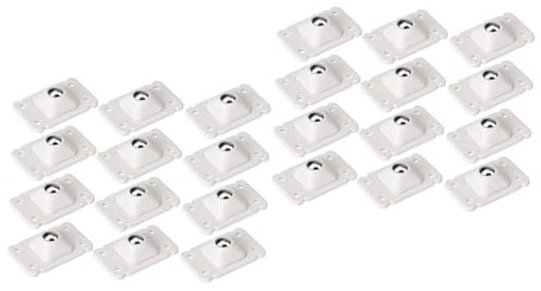 iplusmile 24 Piezas Polea Pegajosa Ruedas De Electrodomésticos Bote De Basura De Plastico Pasta Para Ruedas Pequeñas Palo Sobre Ruedas Aparato Con Ruedas Acero Inoxidable