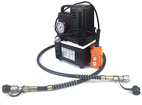 Elektrisk hydraulpump med magnetventil, elektrisk hydraulpump, elektrisk hydraulpump, magnet, ventil, högtryck, hydraulisk olja, pump, bärbar oljepump 700 bar, 1 200 W