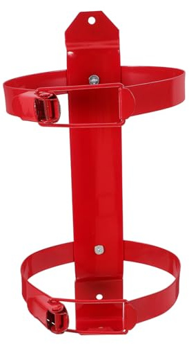 Angoily Soporte de pared ajustable para extintor de incendios, 2 kg, para coche, oficina, almacenes, ahorro de espacio, montaje con ganchos extintor