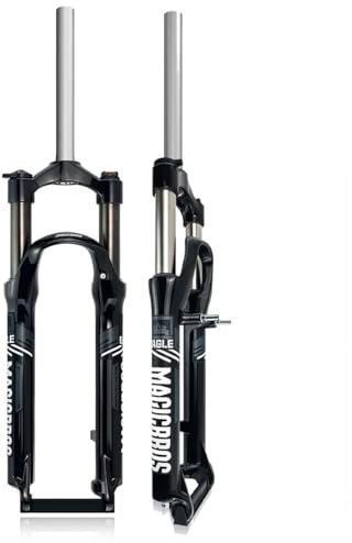 KANGXYSQ Horquilla De Suspensión MTB 26 Pulgadas Recorrido De 100 Mm Horquillas Delanteras Mountain Tubo Recto 1-1/8 Disco V Brake QR 9mm Horquilla Bike Horquilla(Black Grey)