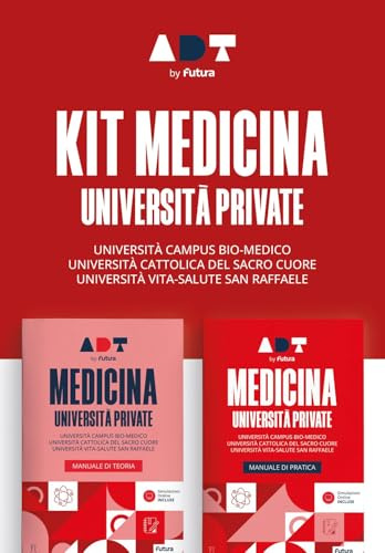 Accademia dei test. Medicina università private. Kit di preparazione. Università Cattolica, Campus Biomedico, San Raffaele 2026/2027. Con simulazioni online