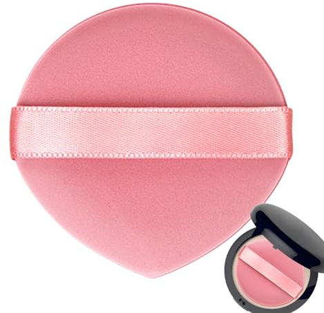 Houpette Pour Poudre Libre | Éponge Cosmétique Ronde Et Douce Pour De Teint - Éponge De Maquillage,Mélange de Teint Poudre Libre Correcteur Visage
