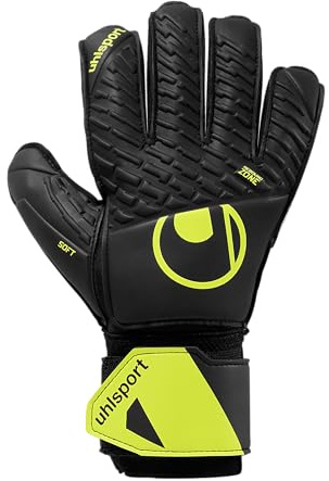 uhlsport Soft Flex Frame Junior Gants de Gardien de But – Gants de Gardien de But pour Enfants avec adhérence Souple, stabilisation des Doigts et Coupe Classique