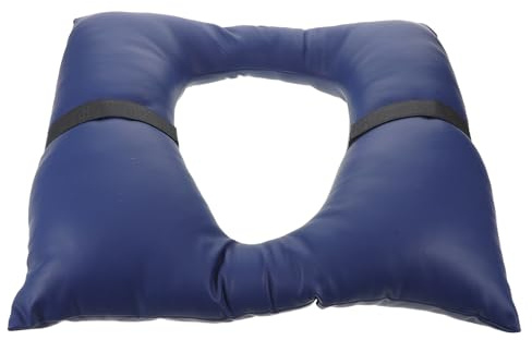 Homoyoyo Cojín Alargado Acolchado para Asiento de Inodoro Ergonómico y Lavable con Soporte Firme de Pu y Esponja para Personas Mayores en Baño
