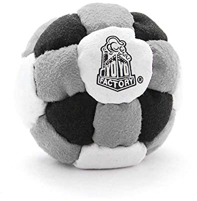 YoYo Factory Footbag - GRAU/SCHWARZ (Vom Anfänger Zum Profi)