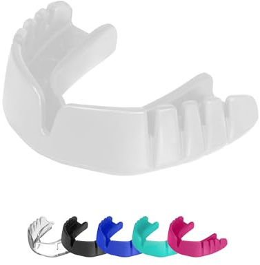 OPRO Protector Bucal Snap-Fit – Ajuste Instantáneo para Adultos y Niños – Bucal para Boxeo, MMA, BJJ, Rugby y Hockey – Contra Impactos – con Garantía Dental Incluida