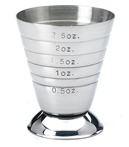 Bar Fly M37069 Measuring Cup, Stainless Steel, 2.5 oz.