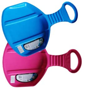 Saxxdeluxe 2-Personen Schneeschlitten, Arschrutscher, Bob Schlitten, Schneerutscher, Kunststoff, Blau, Rosa, Whimsical