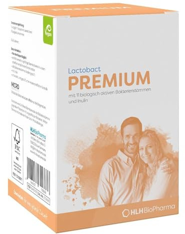 Lactobact Premium Kapseln biologisch aktive Bakterien für die Darmflora, 150 pzas Cápsulas
