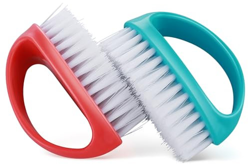 Amaxiu - Cepillos de uñas resistentes para limpiar los dedos de nylon firme y rígido, limpieza profunda de manos de mecánicos y jardineros