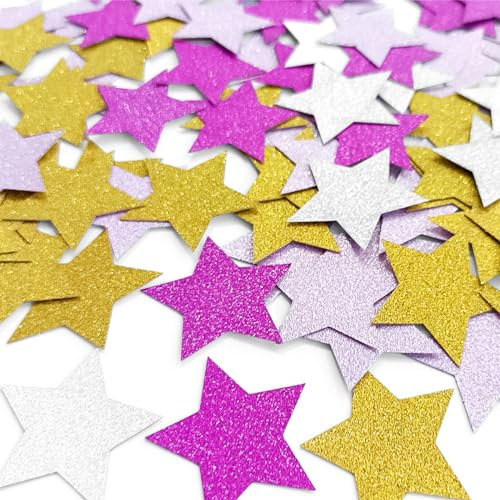 ZALHIN Decorazione di Compleanno di coriandoli, 100 Pezzi di coriandoli Glitterati con Paillettes sparsi Decorazione di Compleanno, Festa di Compleanno per Bambini Festa a Tema Carnevale