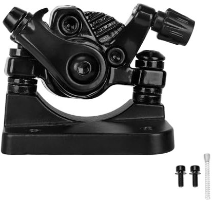 TREFAN Freno a disco anteriore e posteriore per scooter elettrico Kugoo M4/M4 Pro, freno a disco elettrico, in lega di alluminio, pinza freno meccanica (nero più tardi)