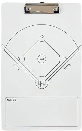 Béisbol Whiteboard - Tácticas de entrenador de béisbol Dry Erase Board, Planificación deportiva y pizarra blanca para equipos | Estrategia de juego, libro de juegos y ejercicios de entrenamiento a