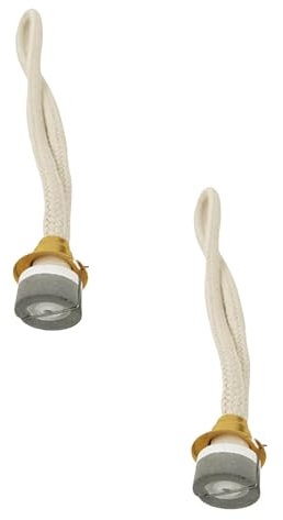 Berger Lot de 2 mèches de rechange pour lampe à huile pour lampe à catalyse, brûleur, diffuseur d'aromathérapie, décoration de la maison, tête argentée