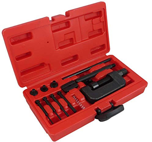 Chain Breaker Splitter Tool,Universal Bike Drive Chain Cutter Breaker Riveter Tool with Storage Box,Link Riveting Repair Tool for Motorcycle and