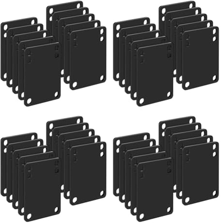 Iyalezirk 40 pièces 3 mm Skateboard Riser Shock Pads Longboard Rise Pads Skateboard Shock Pads Soft Longboard Shockpads