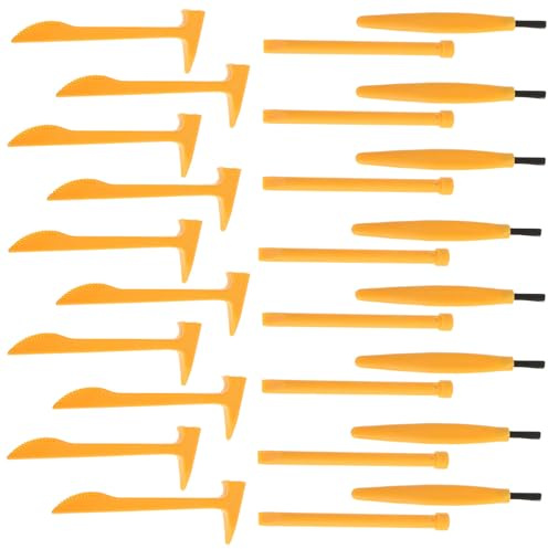 Gogogmee Kit de Fouilles de Dinosaures 30 Pièces et Brosse en Plastique Solide Éducatif D’Outils D’Archéologie pour Garçon et Filles Kit D’Excavation Scientifique pour Activités