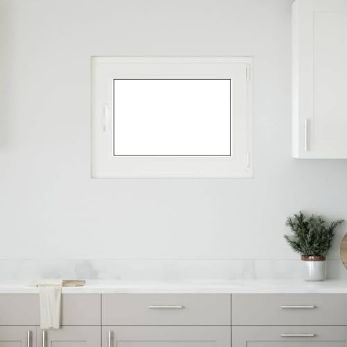 Genérico Finestra per Seminterrato RISOR 80x60cm Anta Ribalta DIN Destra,Bianco,17.45kg,4108310