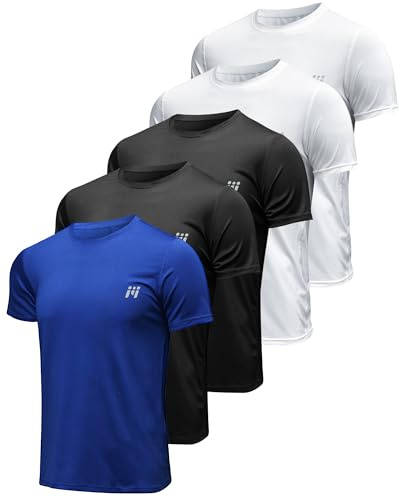 MEETYOO Tee Running Homme respirant fitness jogging musculation gym sport