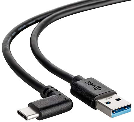 CABLETEX Link Kabel für Oculus Quest 2 I 3 Meter lang für Meta Quest 2, PSVR2 Headset, MacBook Pro & Smartphones I USB C auf Typ A USB 3.0- Schwarz