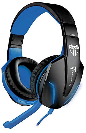 TECHMADE CUFFIE GAMING MULTIMEDIALI BLU, UNICA