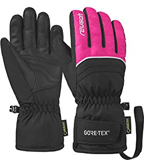 Reusch Unisex Fingerhandschuhe Tommy GORE-TEX Junior 720 black/pink glo 6.5