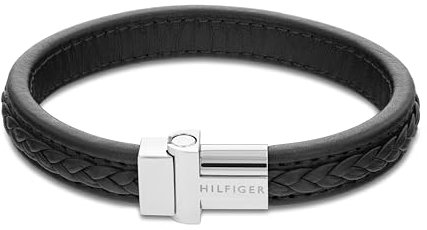 Tommy Hilfiger Jewelry Armband für Herren aus Leder Schwarz - 2790375
