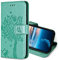 KANVOOS Coque pour Oppo A74 4G, Etui Protection Housse Premium en Cuir PU, Antichoc Étui à Rabat Portefeuille Flip Case pour Oppo A74 4G (Vert)