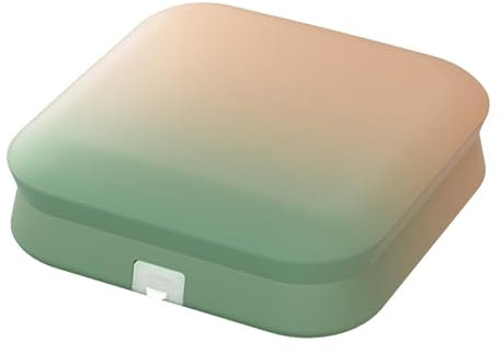 Pulitore per lenti contatto rigide, scatola portatile per la pulizia delle lenti contatto, rondella per lenti contatto con specchio, pulitore per lenti contatto ad ultrasuoni con caricatore