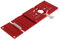 TOOLCOOL 340mm Track Saw Square Circular Saw Guide Rail Square Compatible with DeWalt Guide Rail (Red)