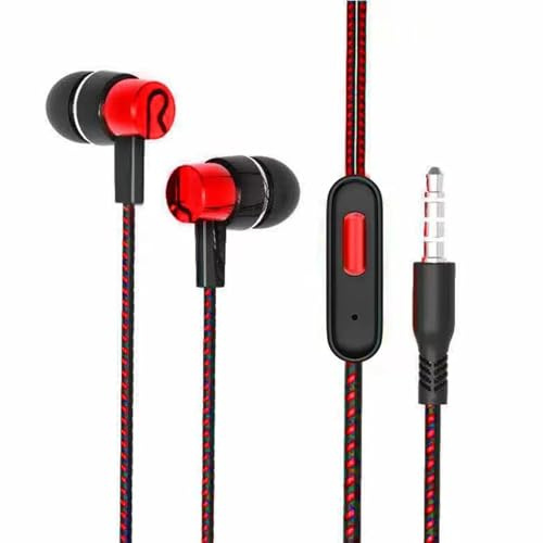 Auricolari Per Telefono Cablati - Auricolari Cablati In-ear | Auricolari Intrauricolari Con Filo Resistenti Al Sudore, Suono Stereo Ad Alta Fedeltà, Cuffie Portatili Con Filo Per Le Chiamate, Auricola