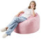 VEVOR runder Sitzsack Sitzkissen Bean Bag Gaming (89 x 89 x 56 cm) mit abnehmbarem & waschbarem Bezug, 25D Memory Foam gefüllt mit holländischem Samt, Sitzsack für Schlafzimmer Spielzimmer, Rosa