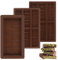 3PCS Molde Chocolate,Molde de Chocolate,Molde de silicona para Dubai chocolate,Molde Turron Moldes Para Barra De Chocolate Profundos De Silicona Sin BPA