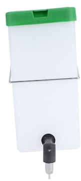 HEMOTON Bebedero para Conejos Automático Antigoteo Material Seguro 1l Color Blanco y Verde para Mascotas Pequeñas Fuente De Agua para Conejos y Otros Animales