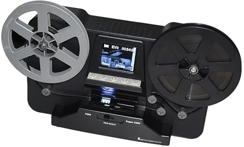 Portable Film Scanner, 2.4” LCD Display Digitizer Converter for Converts Single8 & Super8 Films, Supported USB Outpu & Mp4 Viewing