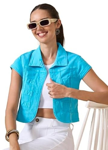 Style Quotient Bolero för kvinnor, blå, S