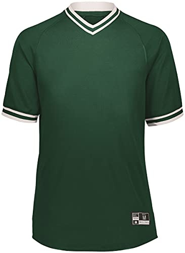Augusta Sportswear herr Augusta retro v-ringad baseball jerseytröja