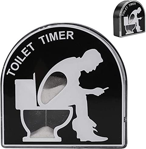 5 Minuten Sand Toilette Sanduhr Timer, Kinder Bürsten Timing Tool Hausgarten Home Decor Spielzeug, lustige Geschenke für Männer, Ehemann, Papa, Vatertag, Geburtstags-Gag (C)