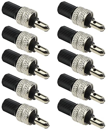 SING F LTD 10pcs Germany Type Bike Valve Core Set Compatible with Wood Dunlop Dutch Bike Tyre Replacement Copper Silver Bicycle Parts Bike Tools Accessories Tool Kits