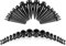 36 stück Dehnstäbe Tunnel Set Ohr Expander Plug 1.6-10mm Leuchten im Dunkeln mit Flesh Silikon Ohr Tunnel Piercing Set