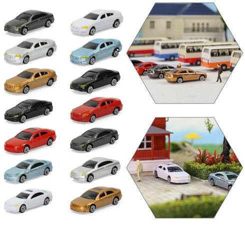 50pcs HO Scale 1:87 1:100 Model Car Model Train Layout Building Accessories Scenery (50pcs - 1:100 Scale)