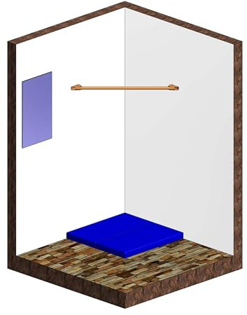 RoniKids Klimmzugstange Reckstange Eckreckstange Universal Eckmontage Wandmontage (Weiss)