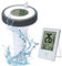Termómetro Digital Flotante Inalámbrico para Piscina, IP67 Resistente al Agua, Termómetro para Piscina con Receptor Digital de Temperatura Interior, Alcance Hasta 60m, para Piscina, Estanque, Bañera