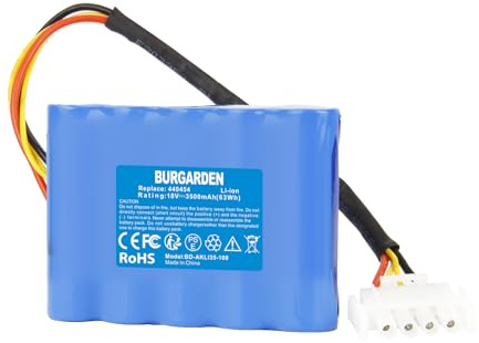BURGARDEN 18V 3500mAh Li-ion Akku für AL-KO Robolinho 500 E (119833) 02/2018-01/2019 100 110 1100 41.6 1150 W für AL-KO 440454 441154 442175 440629 442196 Rasenmäher für Kärcher 6.445-098.0
