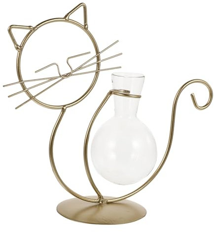 Holibanna Deko Vasen Aus Glas Für Schreibtisch Kreative Hydroponische Glasvase Zarte Blumenvase Für Bürodekoration Langlebige Premium-blumenvase