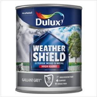 Dulux 750ml Gallant Grey Exterior Gloss Paint