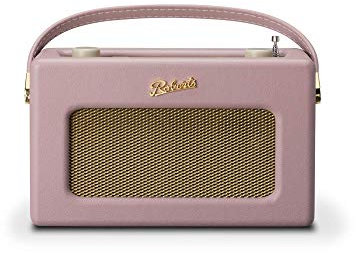 Roberts Radio REV-ISTREAM3DP Retro DAB / DAB+ FM Wireless Portable Digital Bluetooth Radio Alexa Voice Controlled Smart Speaker Revival iStream 3 - Dusky Pink
